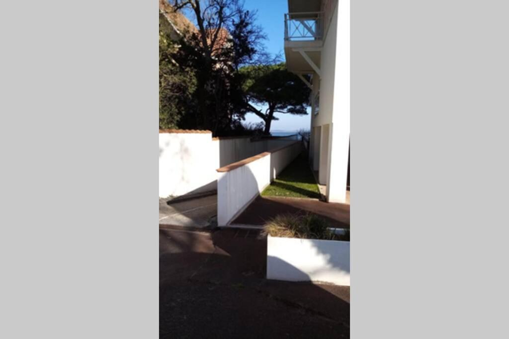 Appart Sur La Plage Pied Dans L Eau Avec Terrasse Jardin Vue Sur Le Bassin Depuis La Terrasse , Parking Arcachon Exterior foto