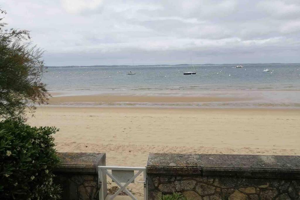 Appart Sur La Plage Pied Dans L Eau Avec Terrasse Jardin Vue Sur Le Bassin Depuis La Terrasse , Parking Arcachon Exterior foto