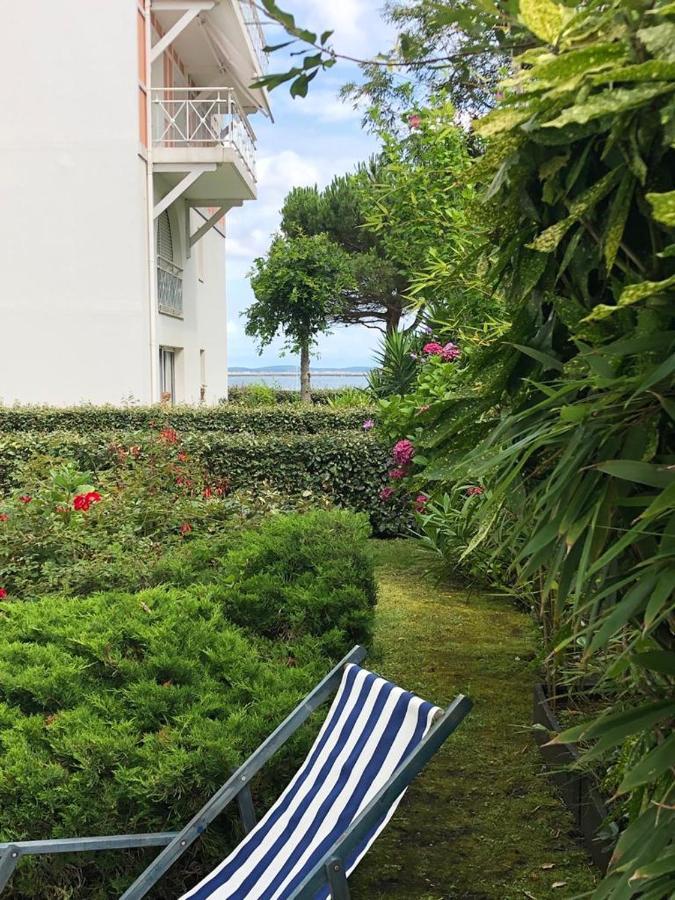 Appart Sur La Plage Pied Dans L Eau Avec Terrasse Jardin Vue Sur Le Bassin Depuis La Terrasse , Parking Arcachon Exterior foto